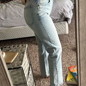 90’s straight ultra high rise Abercrombie jeans.
